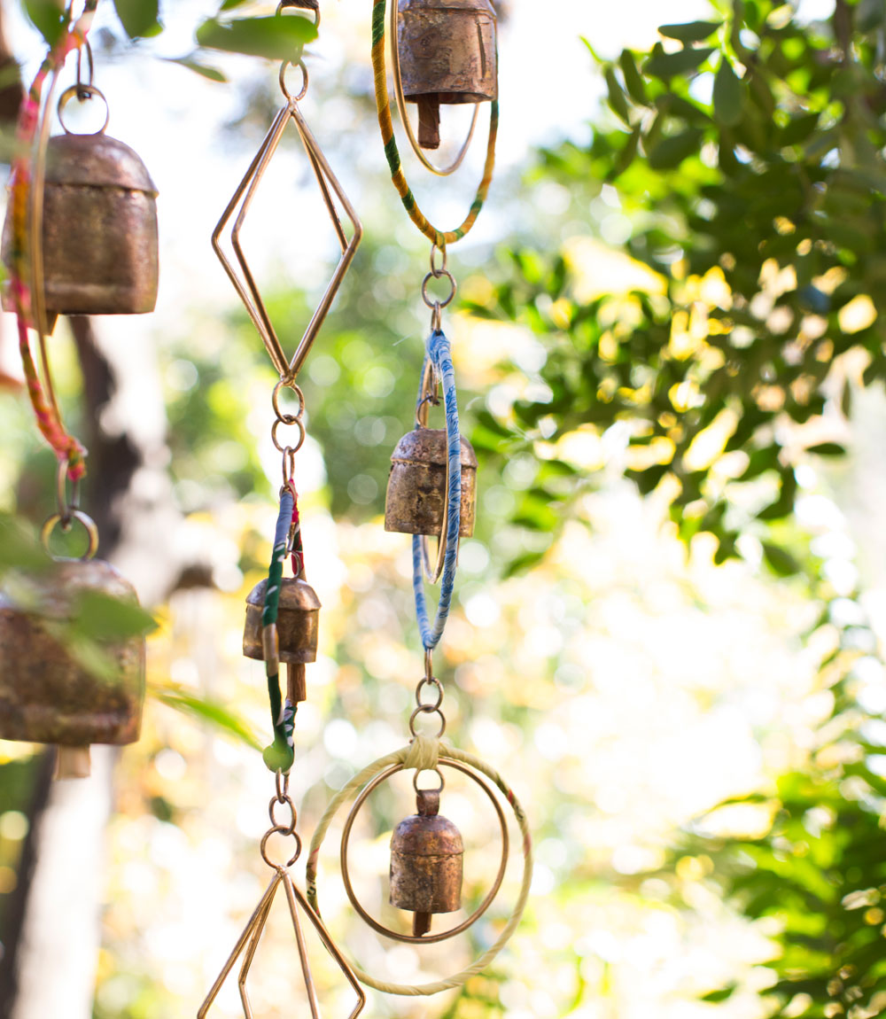 Ushas Dawn Sari Long Bell Wind Chime - Patio Decor