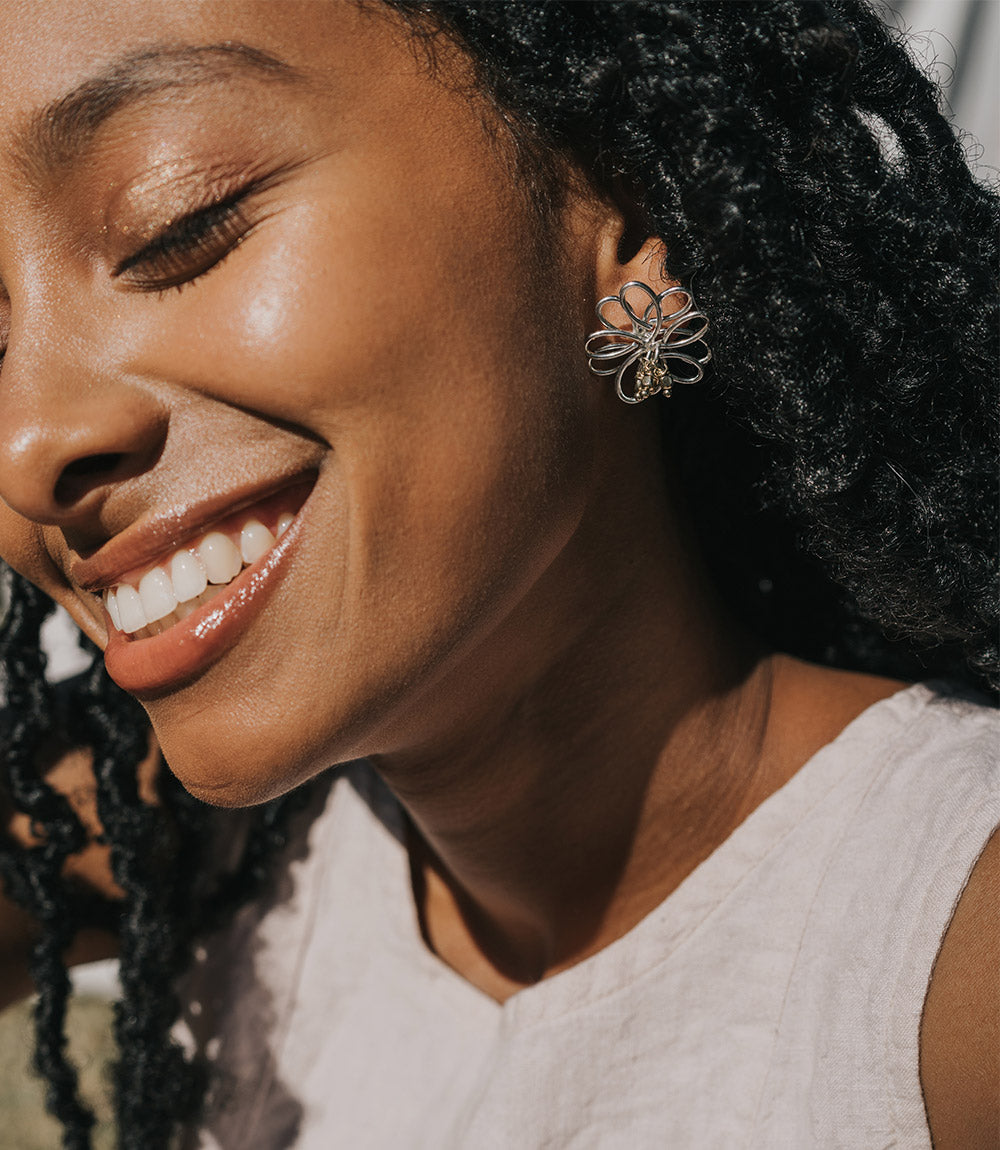 Kairavini Lotus Stud Earrings