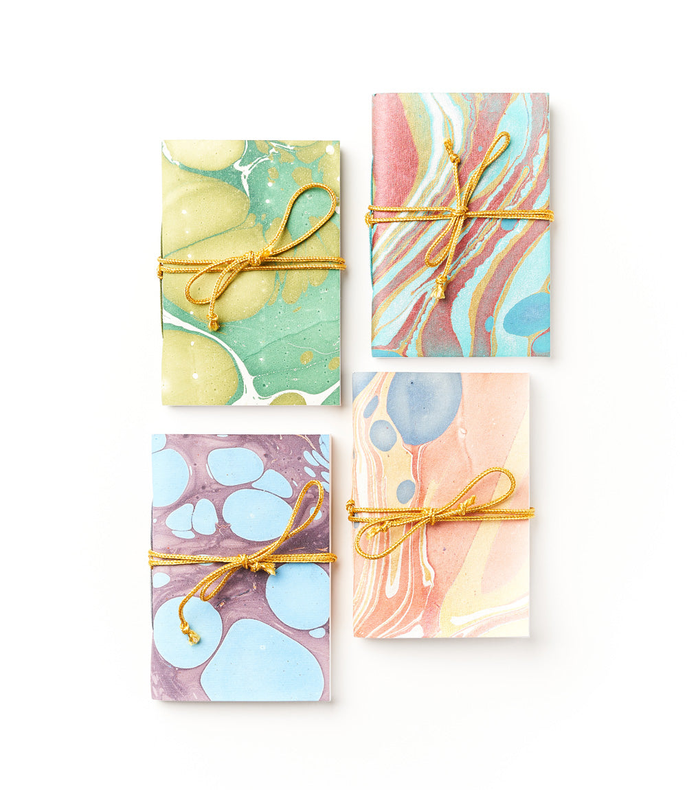 Nikhila Marbled 4x6 Journal Recycled Paper - Assorted
