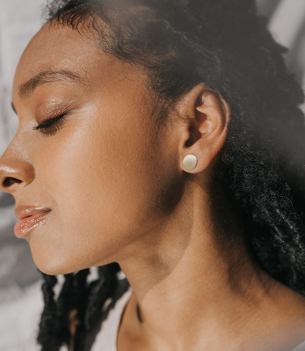 Diya Stud Dot and Bar Earrings - Set of 2