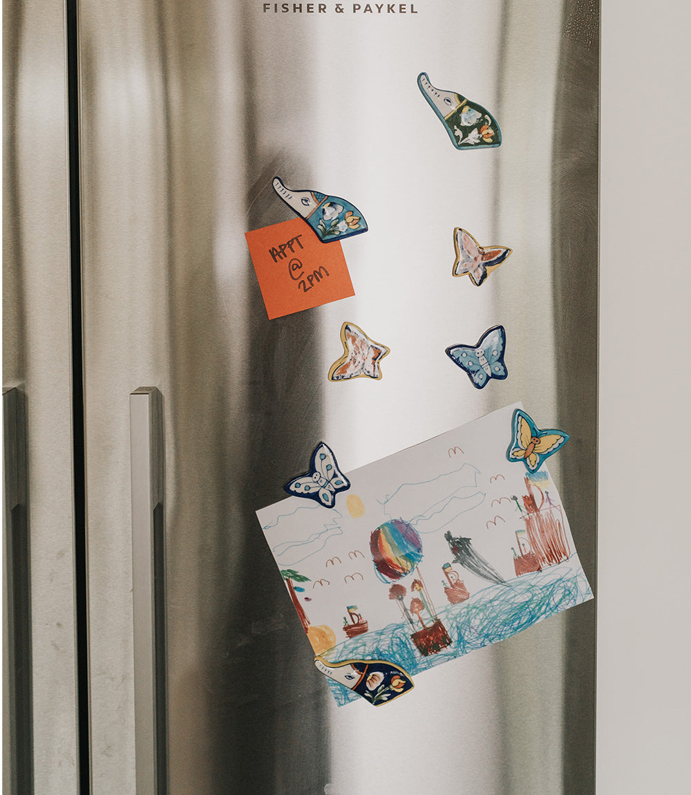 Jalini Butterfly Fridge Magnet - Hand Painted, Assorted