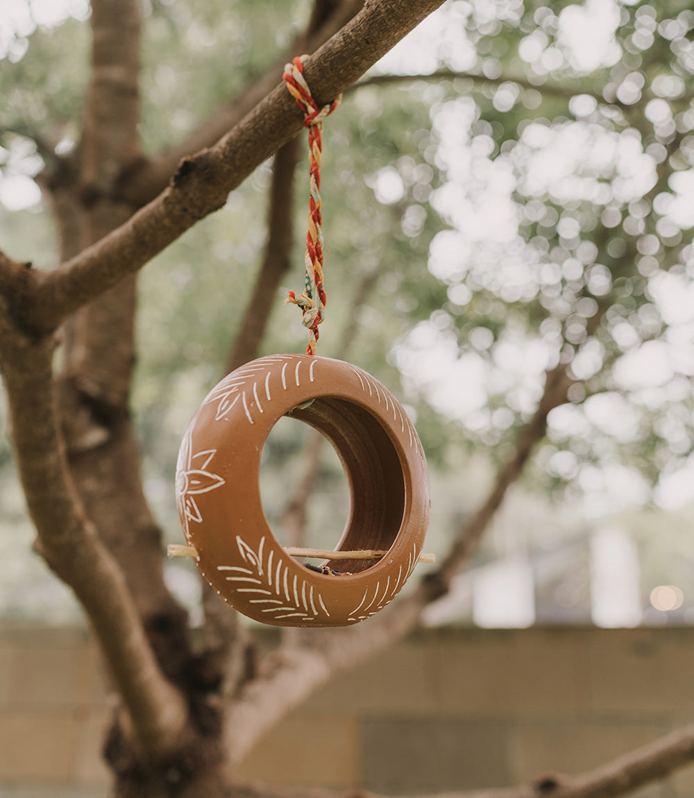 Vasanta Hanging Birdhouse - Terracotta