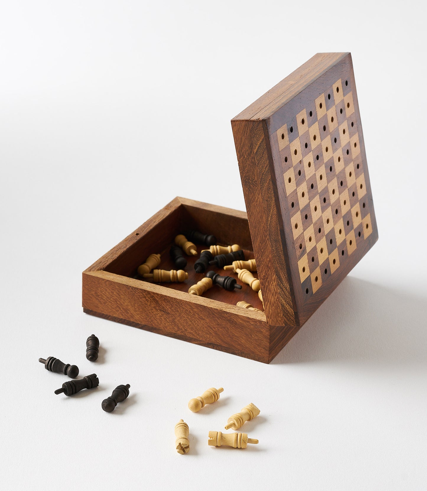 Travel Chess Game - Handcrafted Wood Pegs