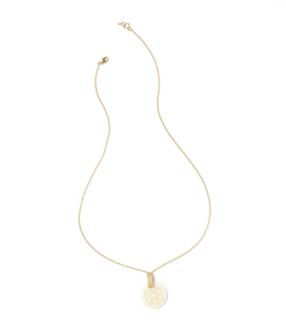 Charu Filigree Pendant Drop Necklace - Hand Carved Bone - Matr Boomie Wholesale