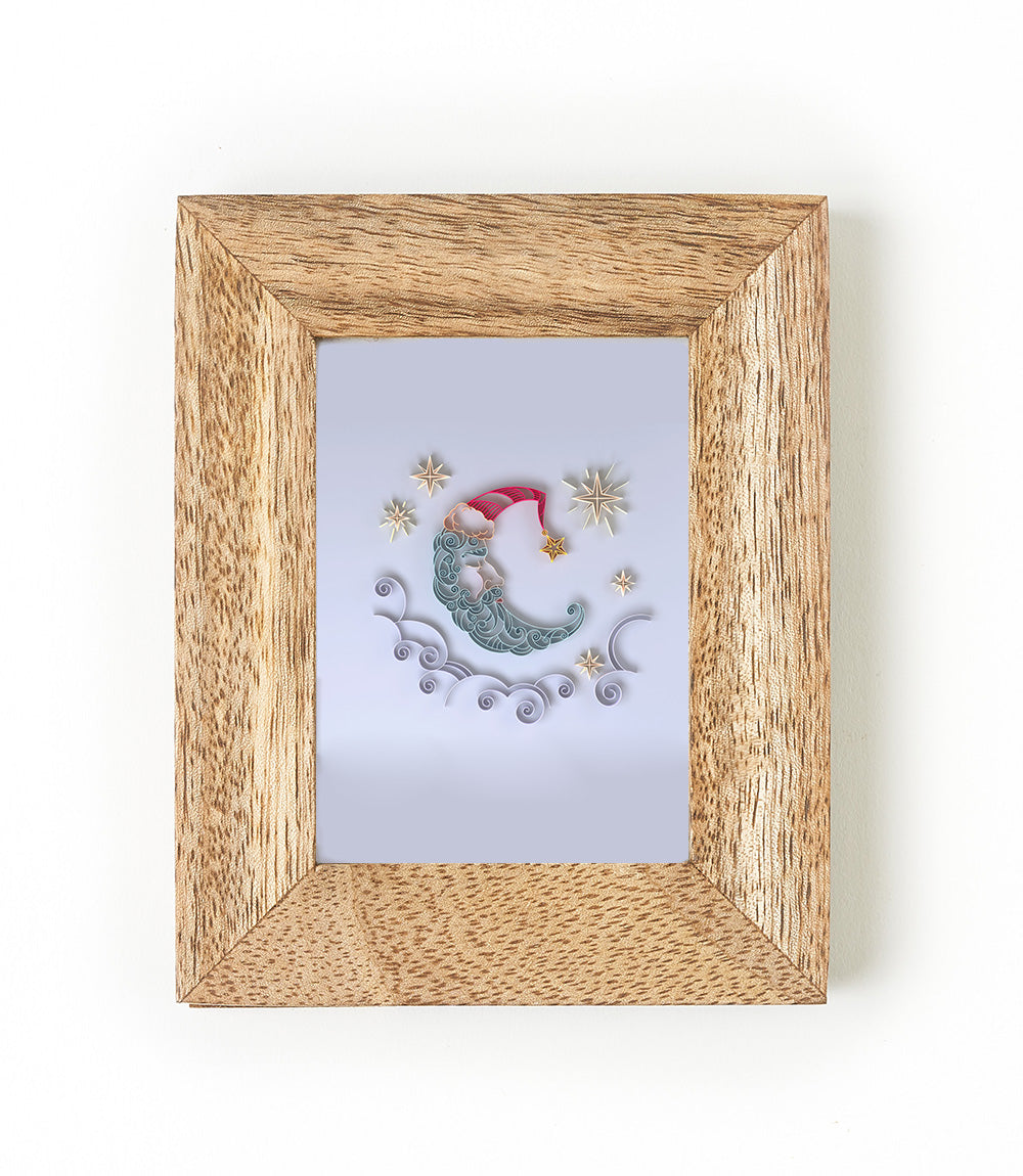 Bimala 2.5 x 3.5 Wooden Gift Enclosure Mini Quilling Card Frame