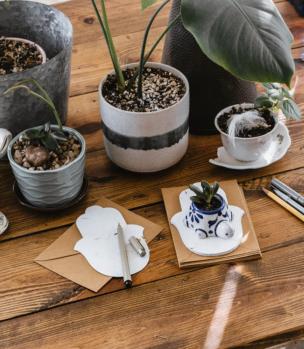 Amala Hamsa Seed Paper Note Cards (Set of 8) - Plantable