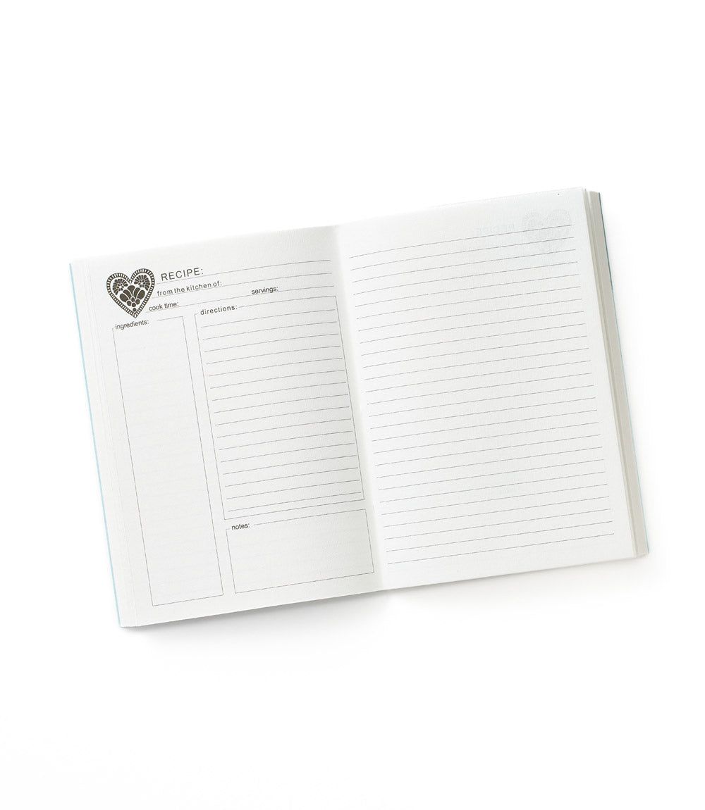 Khaana Navy 5x7 Recipe Journal - recycled paper