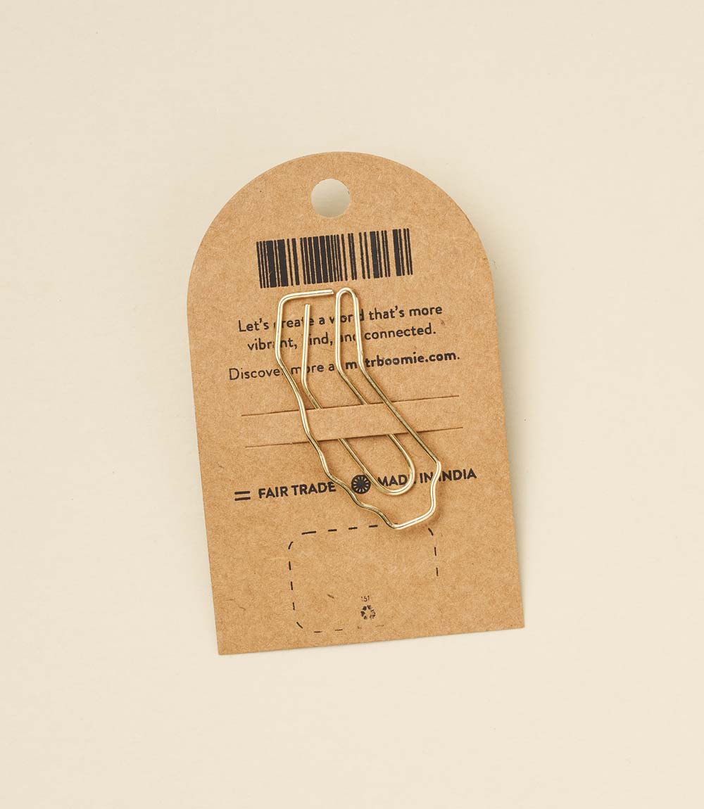 California State Wire Bookmark - Gold