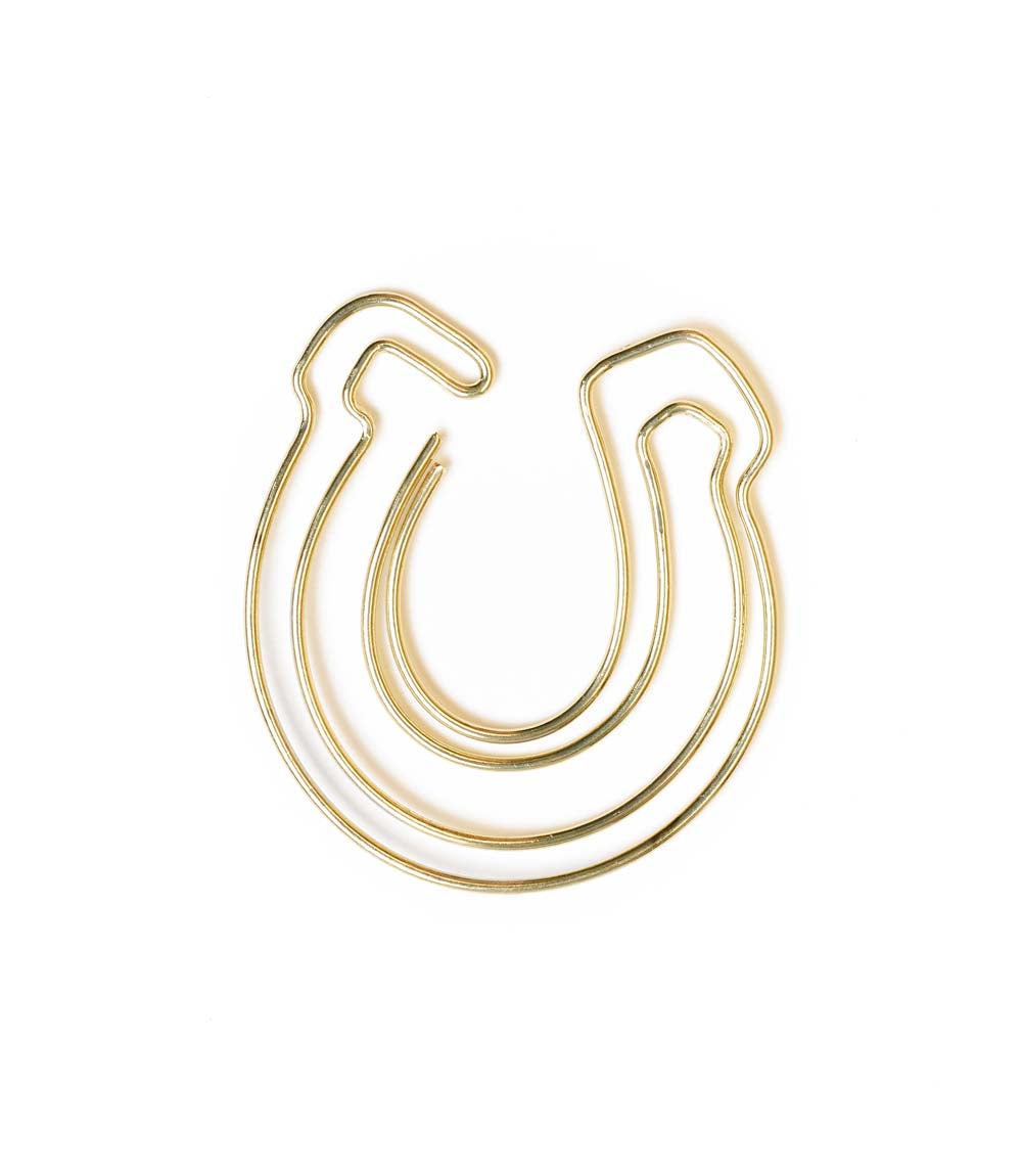 Kitaab Horseshoe Wire Bookmark - Gold