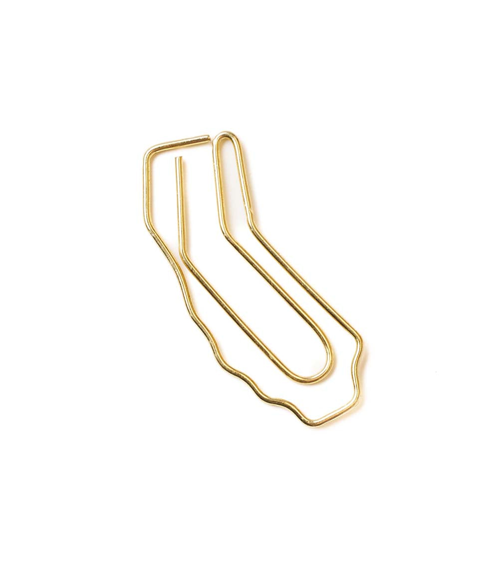 California State Wire Bookmark - Gold