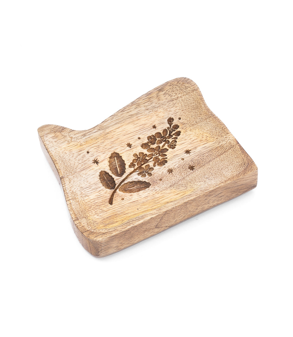 Oregon State Grape Trinket Dish - Mango Wood