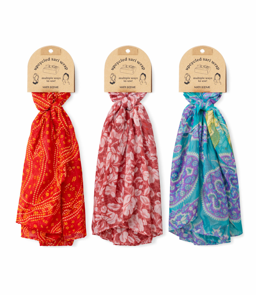 Upcycled Sari Multi-purpose Wrap