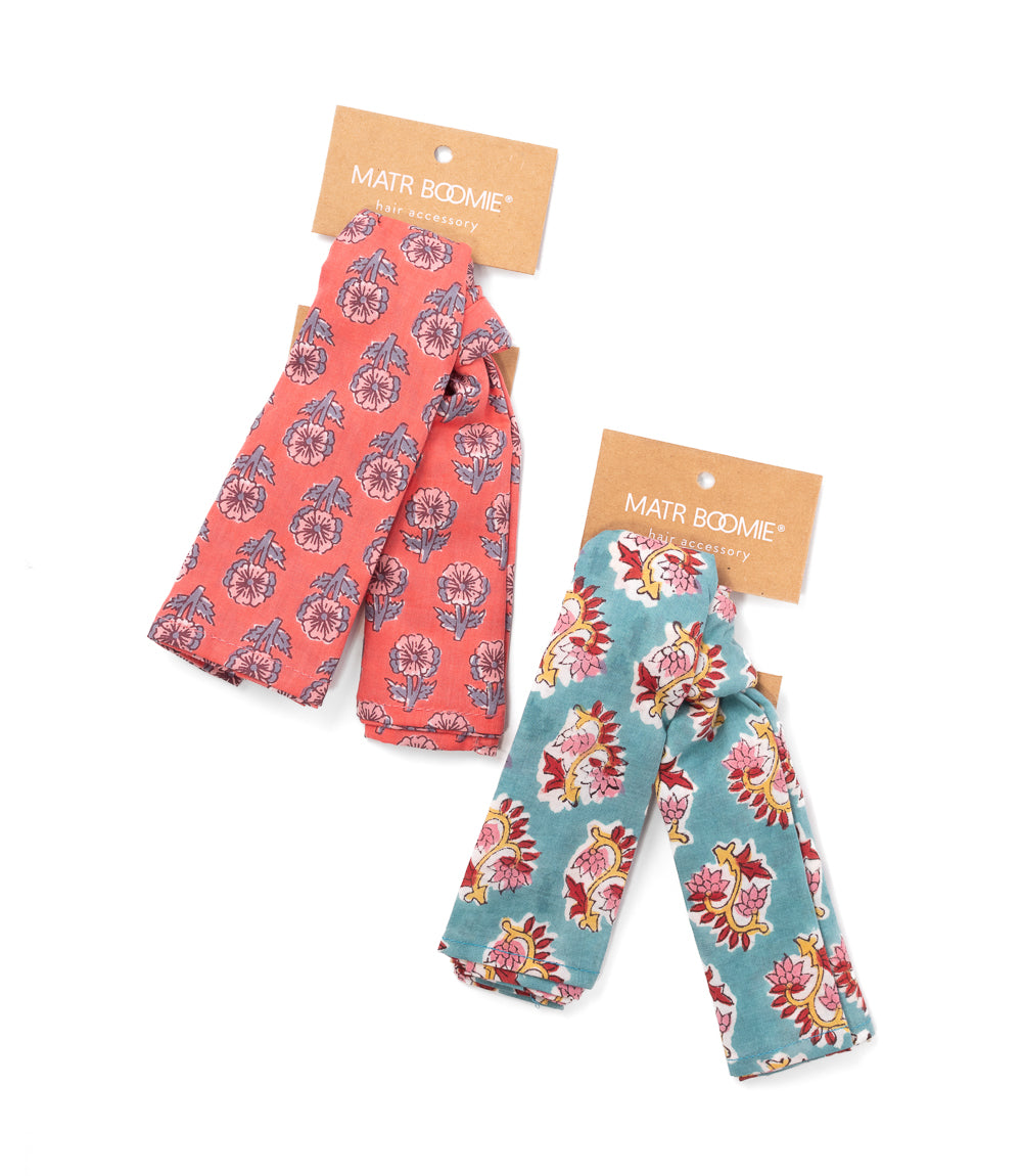 Hand Block Print Cotton Bandana - Assorted