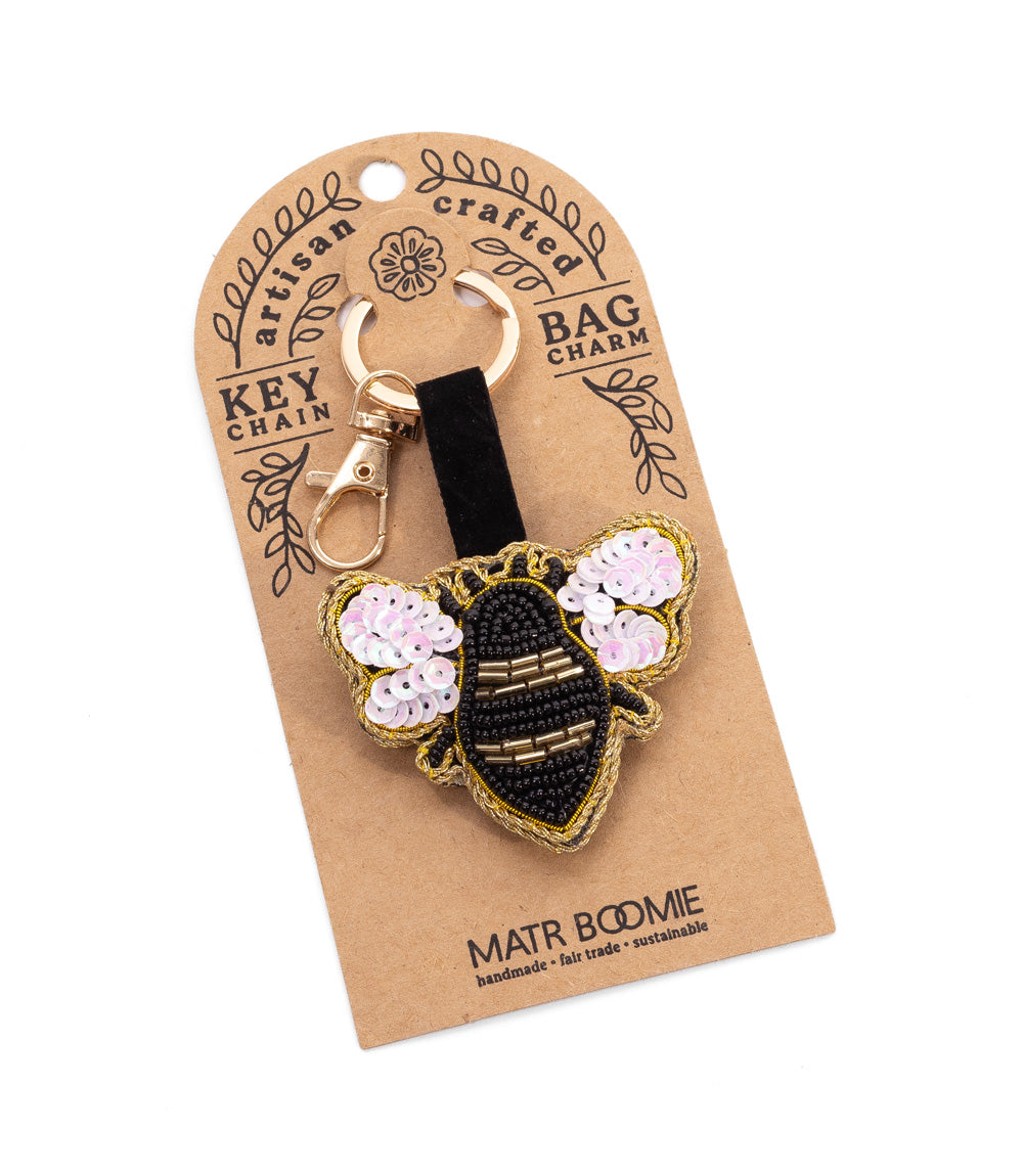 Raksha Bee Bag Charm Keychain
