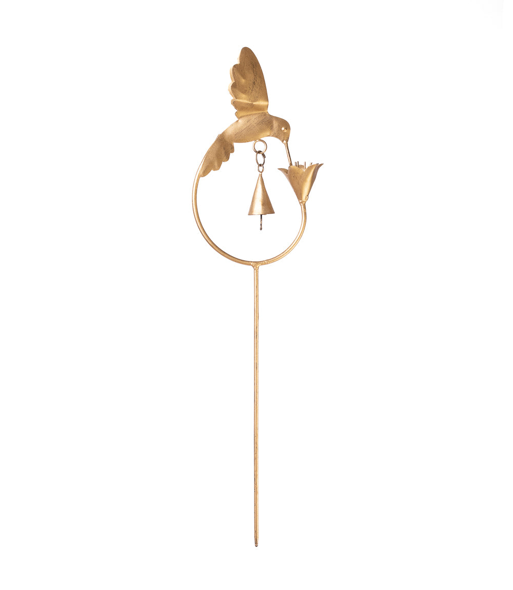 Mitra Hummingbird Flower Rustic Plant Stake