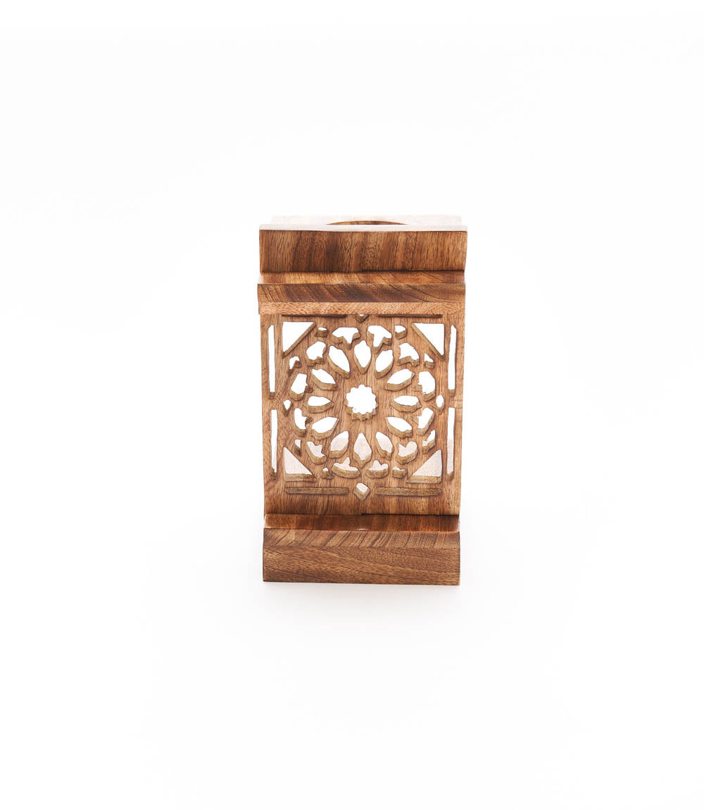 Manami Pour-Over Coffee Maker Stand - Hand Carved Mango Wood