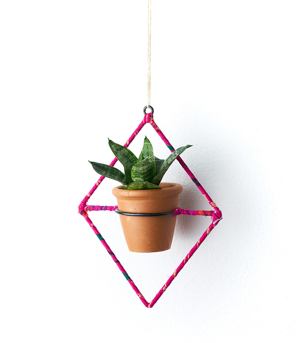 Sari Air Element Planter - Diamond Pot & Frame - wholesale.matrboomie.com