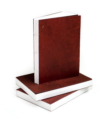 Chabila Lotus 4x6 Leather Journal - Refillable Recycled Paper