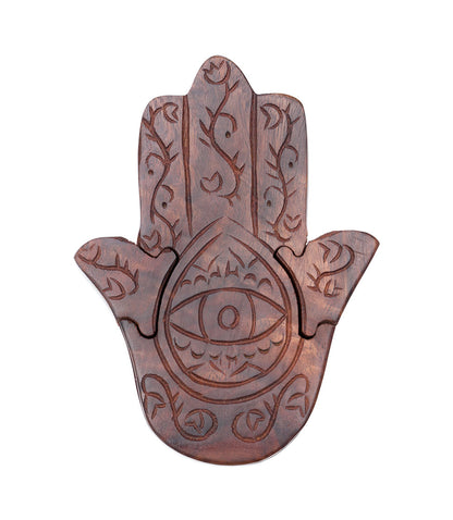 Hamsa Puzzle Box - Sustainably Handmade, Fair Trade