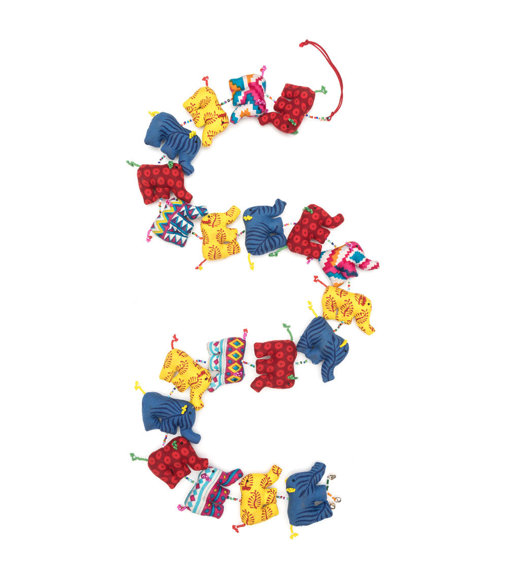 Festival Elephant Hanging Garland - Handcrafted, Fair Trade
