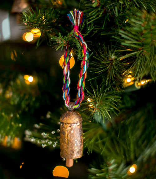 Rainbow Twist Multicolor Bell Wind Chime - Fair Trade Home