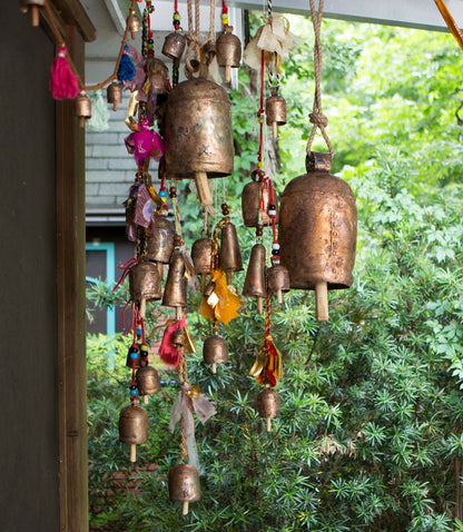 XL Rustic Noah Cow Bell Wind Chime - Hand Tuned