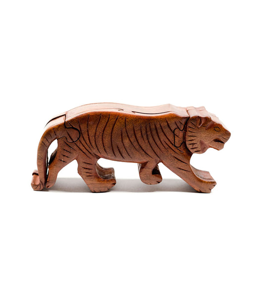 Tiger Puzzle Box - Men's Gift, Sustainable Wood - Matr Boomie Wholesale