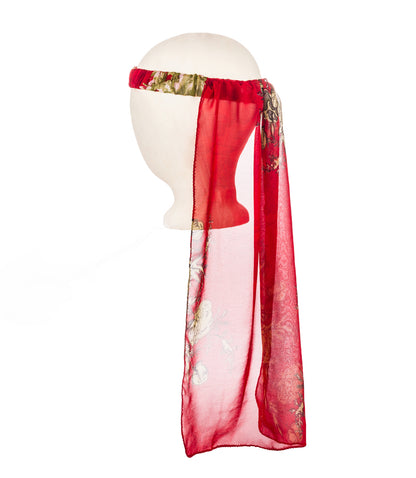 Lila Kids Costume Headband Veil - Assorted Upcycled Sari