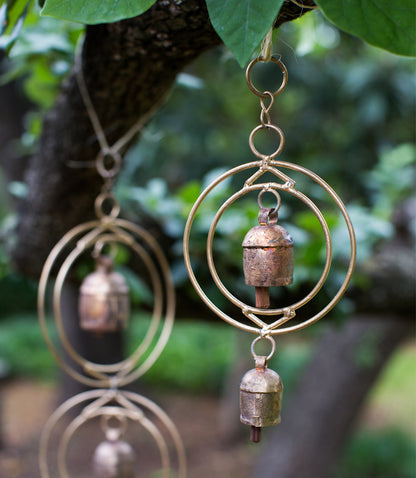 Ushas Dawn Short Rustic Bell Wind Chime - Handmade