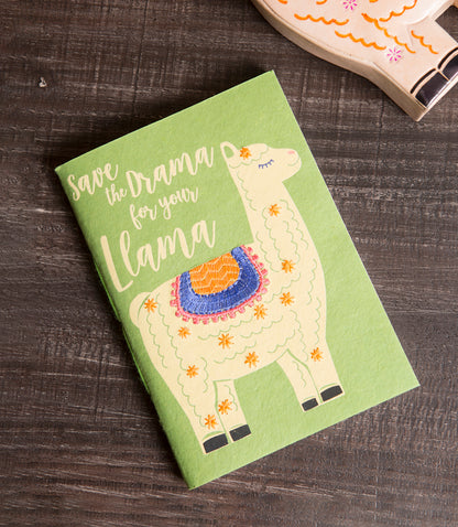 Sassy Llama 5x7 Journal Recycled Paper