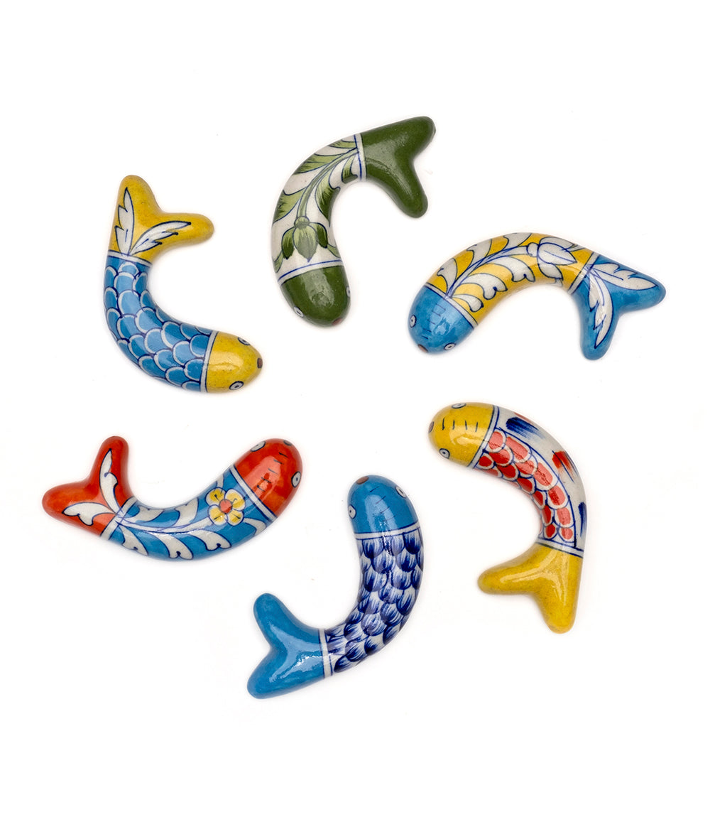 Jalini Fish Desk Accessory - Hand Painted, Assorted