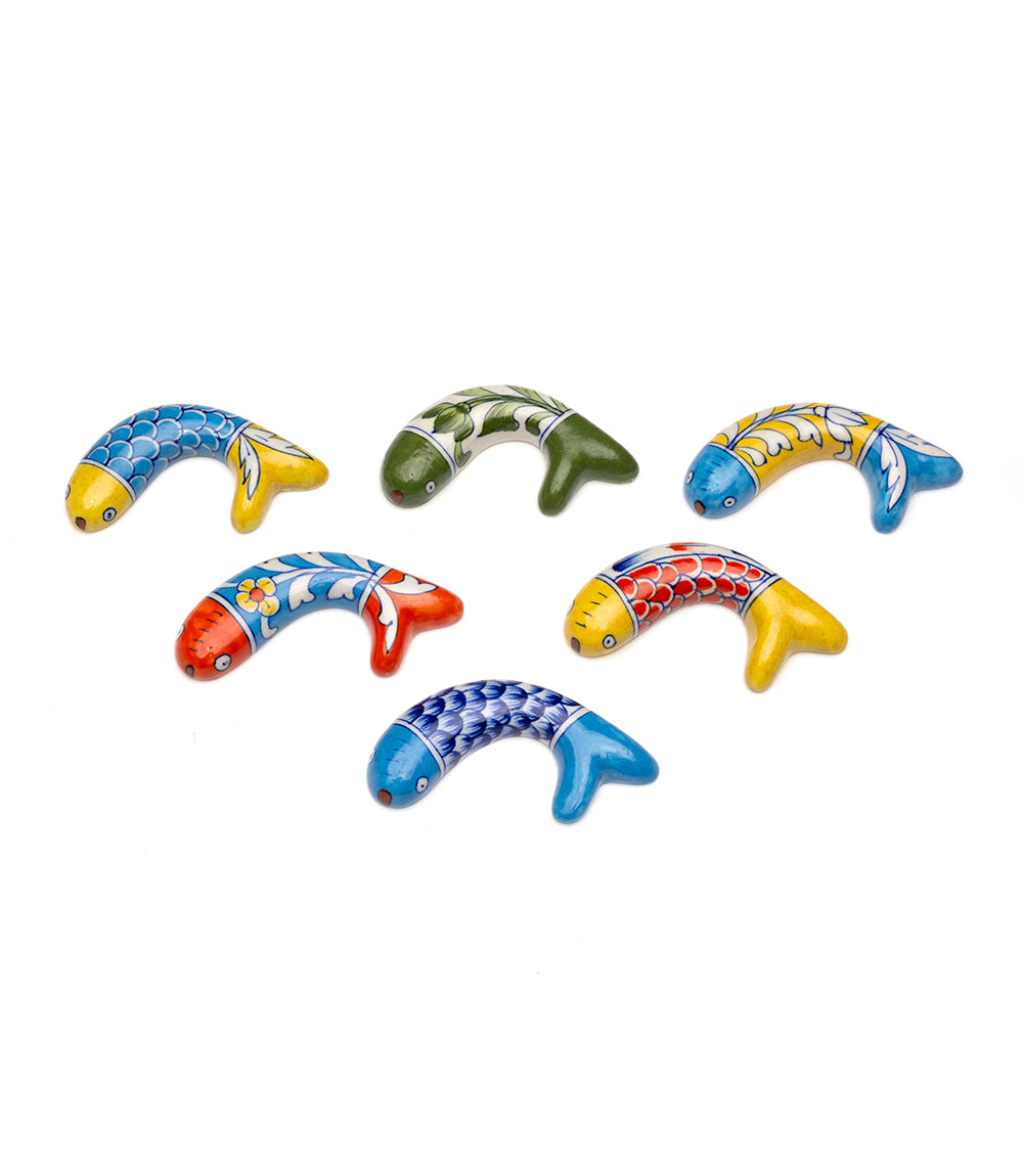 Jalini Fish Desk Accessory - Hand Painted, Assorted