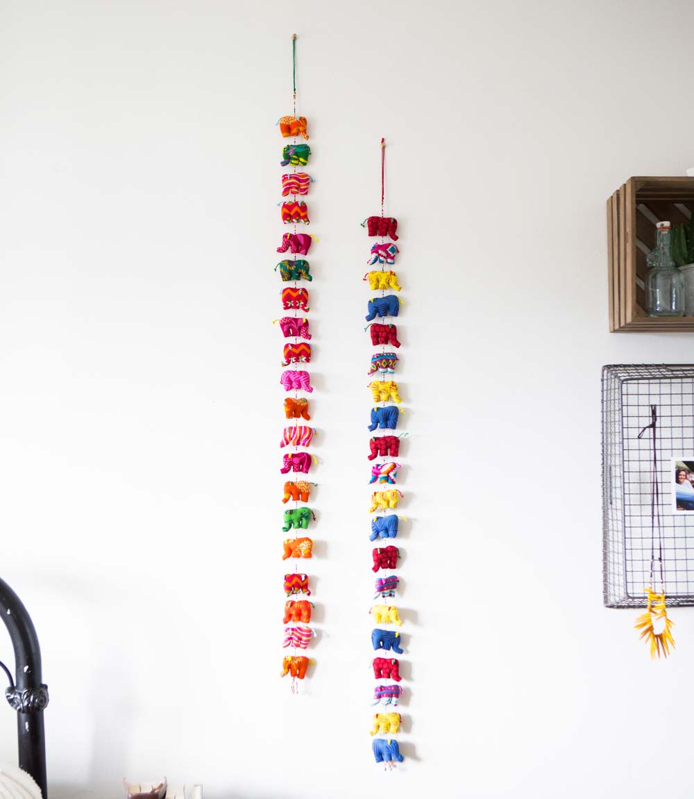 Festival Elephant Hanging Garland - Handcrafted, Fair Trade