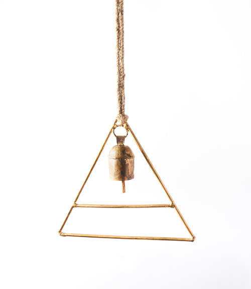 Air Element Triangle Bell Wind Chime - Garden Decor