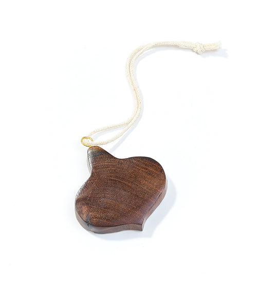 Hima Bindu Peace Ornament - Hand Carved Wood, Fair Trade