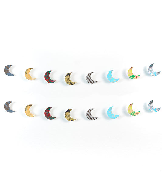 Moon Recycled Paper Garland - Eco Friendly Tree-Free Decor - Matr Boomie Wholesale