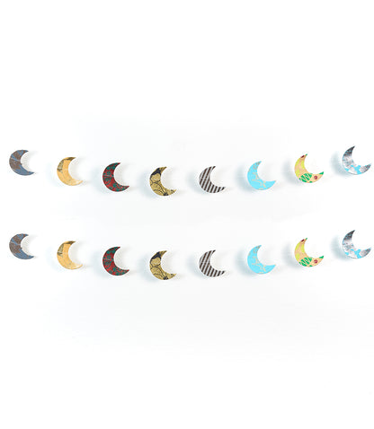 Moon Recycled Paper Garland - Eco Friendly Tree-Free Decor