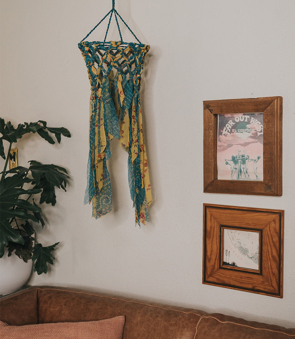 Carnival Windsock - Assorted Upcycled Sari, Handmade