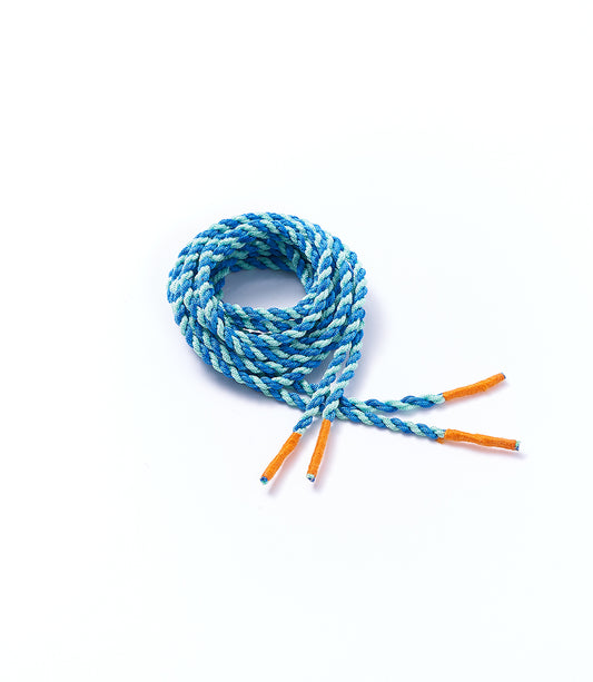 Lokachari Blue Twisted Shoelaces