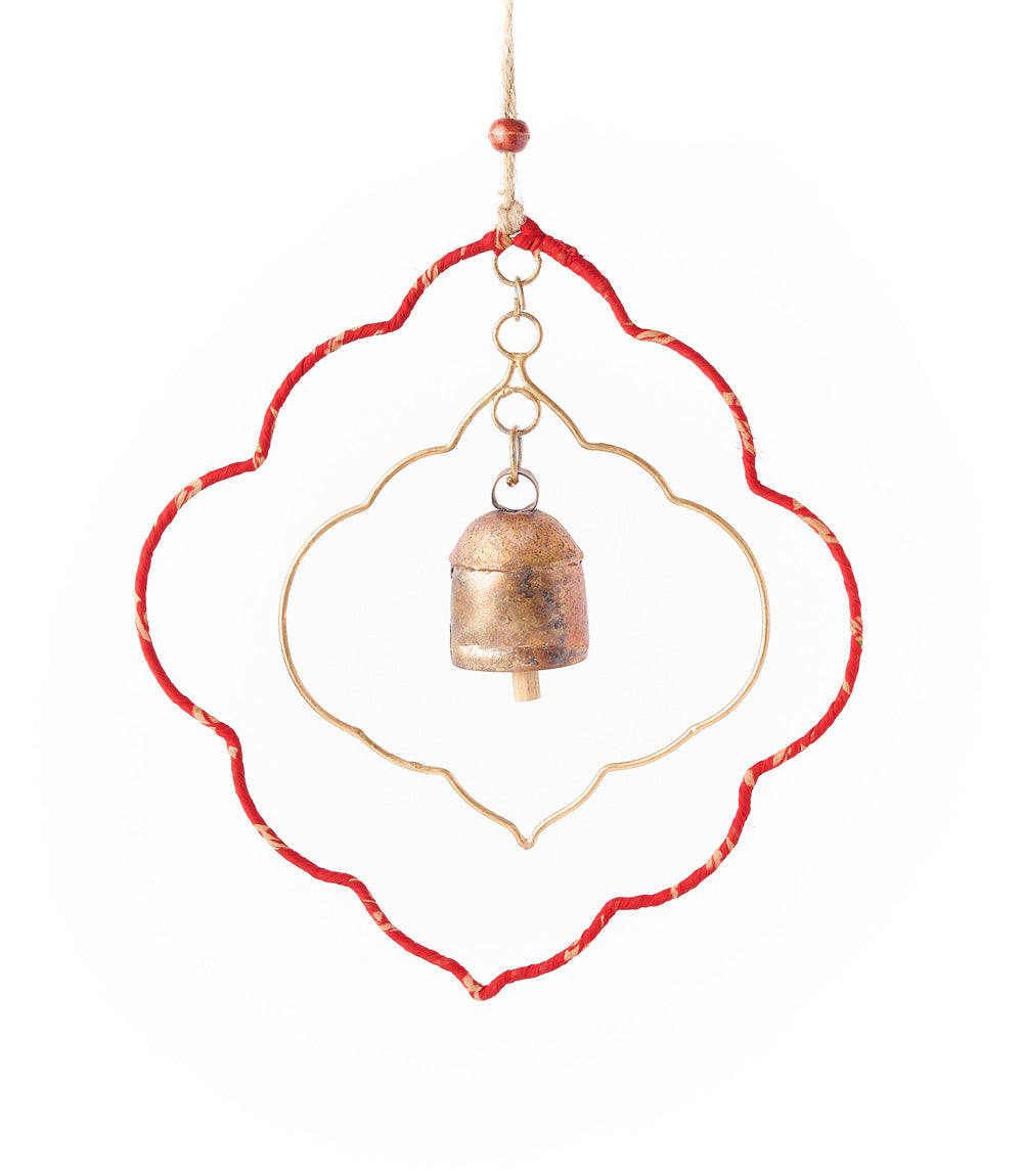 Arches Wind Spinner Chime Bell - Assorted Upcycled Sari