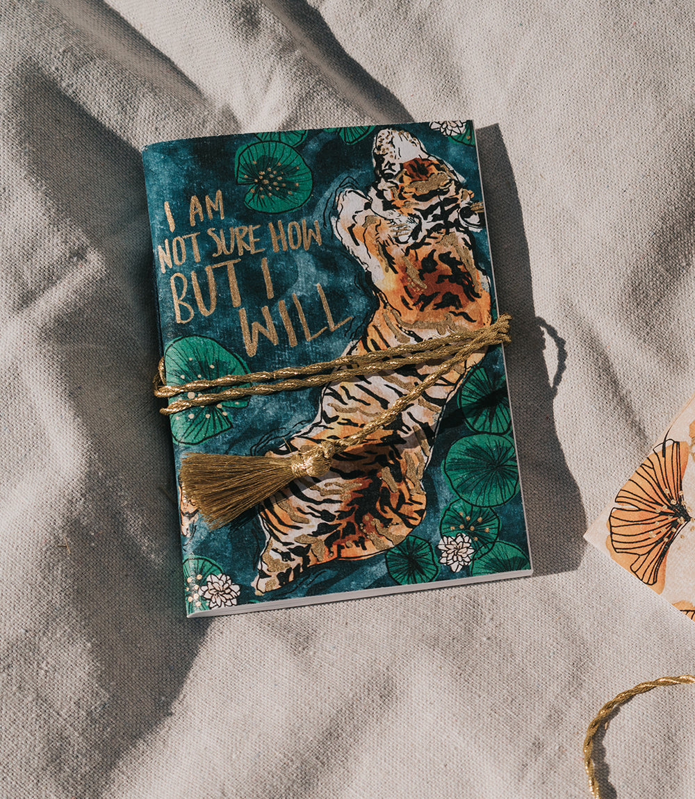 Sundara Tiger 4x6 Journal Recycled Paper