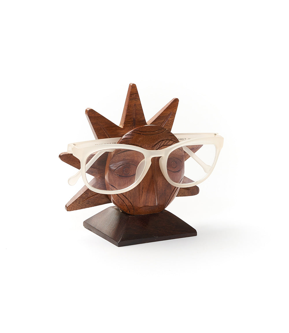 Sun Eyeglass Holder Stand - Handcrafted Sheesham Wood - Matr Boomie Wholesale