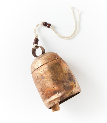 Rustic Noah Cow Bell Wind Chime - Hand Tuned