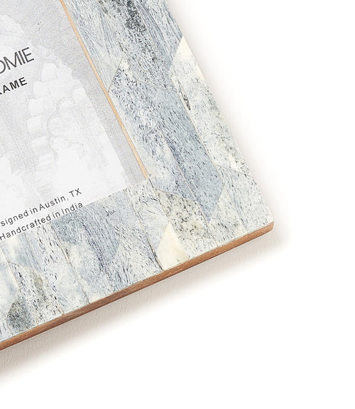 Vayu 4x6 Grayscale Picture Frame - Handcrafted Fair Trade