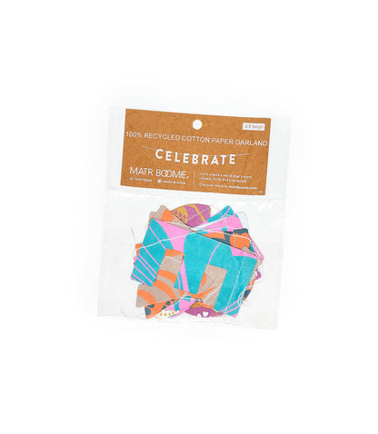 Celebrate Recycled Paper Garland - Eco Friendly Tree-Free Decor