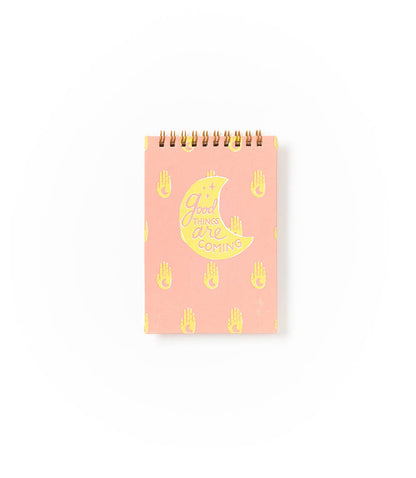 Anju Hamsa Moon 4x6 Spiral Notebook Recycled Paper