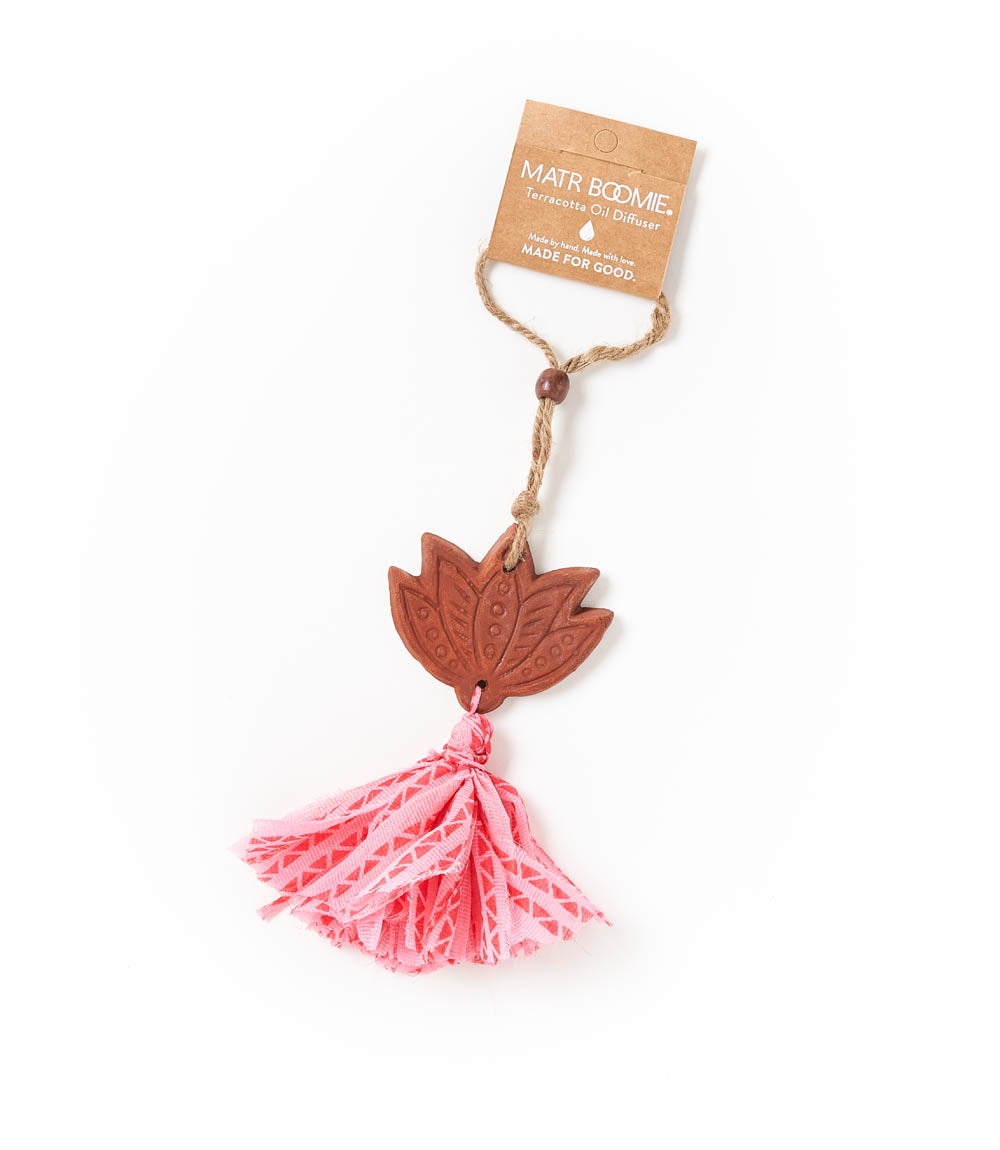 Daksha Lotus Essential Oil Diffuser - Terracotta
