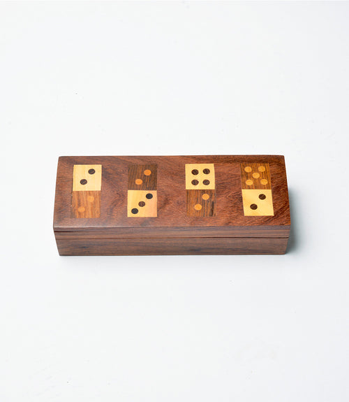 Domino Family Fun Wooden Game Set - Handmade