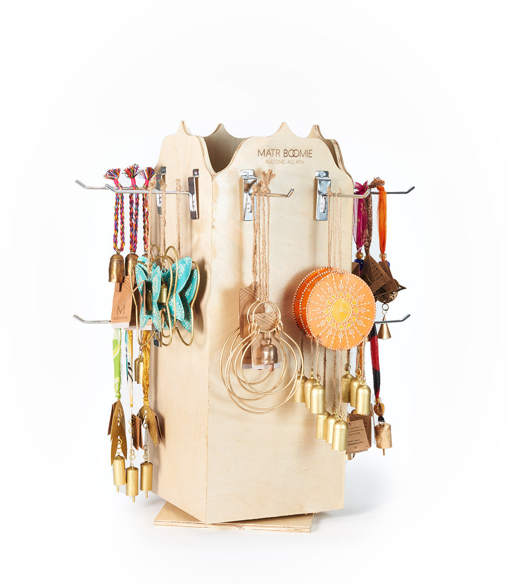 Colorful Bell Wind Chime Tabletop Retail Display Starter Kit