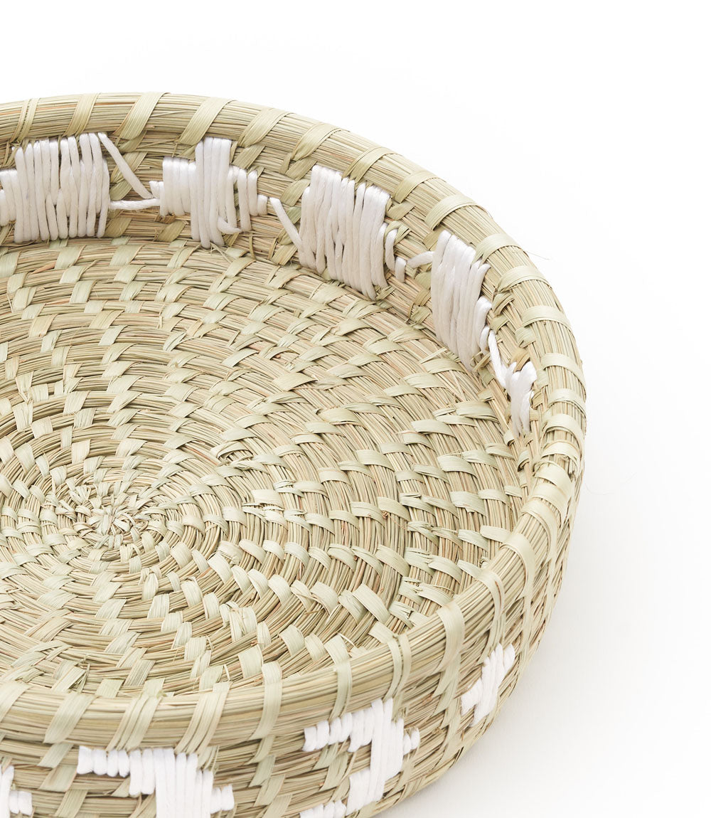 Indukala Moon Phase Storage Basket - Woven Sabai Grass Raffia